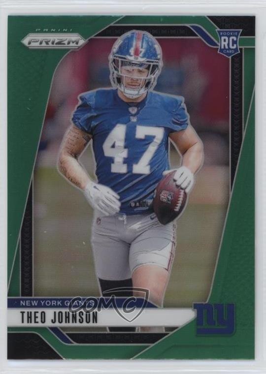 2024 Panini Prizm Rookies Green Prizm Theo Johnson #390 Rookie RC o8g