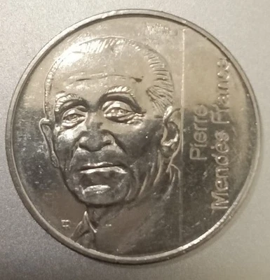 Pièce de monnaie 5 Francs Pierre Mendes France 1992 République Française - Photo 1/2