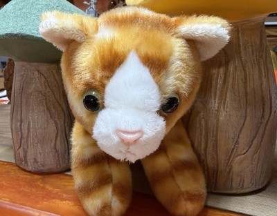 Aurora 8  Orange Tabby Kitten Cat Plush Stuffed Animal EX Condition Tushy Tag