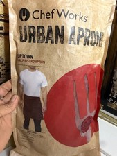 Chef Works Urban Collection uptown half bistro red Apron