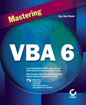 Mastering Vba 6 - paperback Hart-Davis, Guy