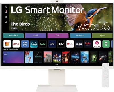 LG 32SR85U-W Smart Monitor 32-inch 4K UHD (3840x2160), IPS Display, webOS 23 NEW