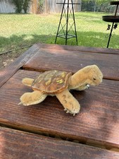 STEIFF Slo Turtle Mohair Plush w/ RUBBER SHELL VINTAGE NO ID 1959-61