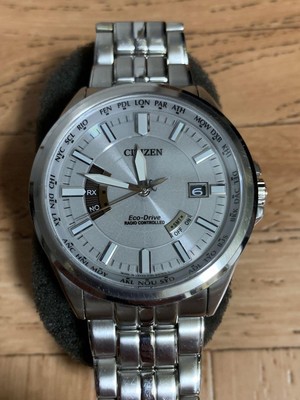 シチズンエコドライブH145-S073545 Citizen H145-S073545 Date Eco Drive Stainless Steel Solar
