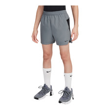 Nike Multi Tech Big Kids' Dri-FIT Woven Shorts Smoke Grey/Black 