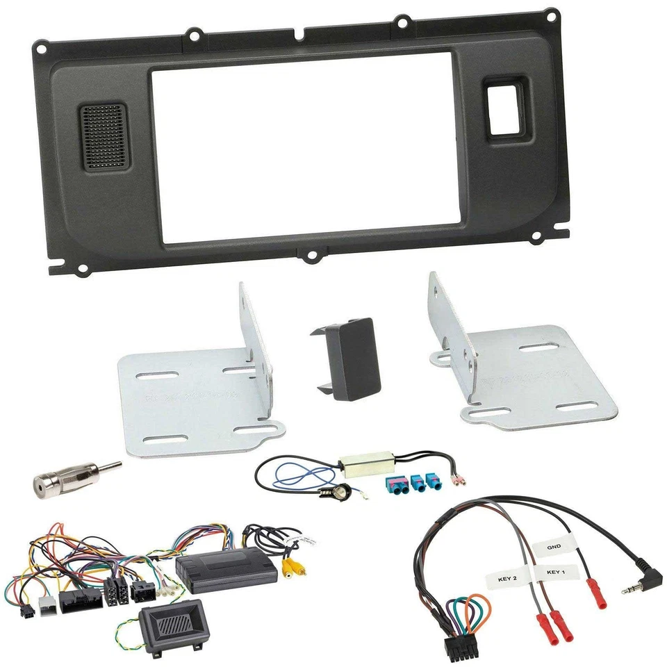 JVC DAB 2DIN Lenkrad Bluetooth USB Autoradio für Land Rover Evoque Blindstopfen - Bild 3 von 4