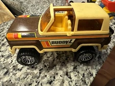 Vintage 1979 BUDDY L Ford Bronco Vacationer 4x4 Metal Truck NO Dirtbike
