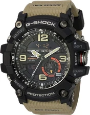 Casio G-Shock Mudmaster Men's Black Beige Dial Watch GG-1000-1A5