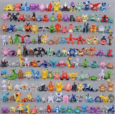 #ad 144 Pokemon Mini Figure Toys Pikachu Action Figures Kids Gift Party Favors $26.89
