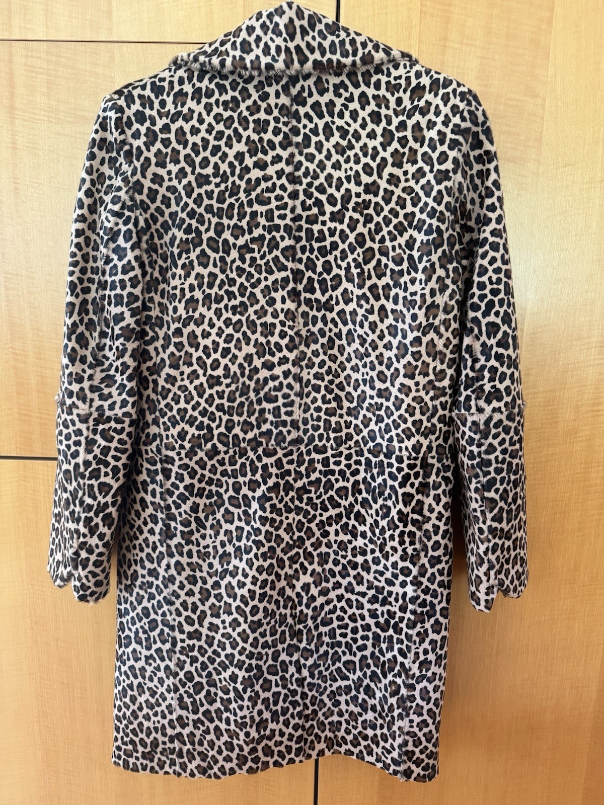 NWT Zadig & Voltaire Leopard Print Calf Hair Coat, Sz 36 FR image 2