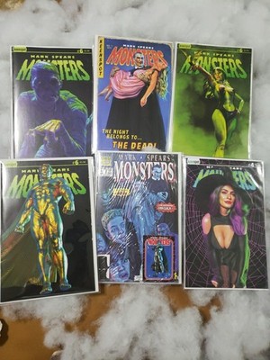 Monsters Mark Spears #1-5 Complete Set + Polybag Variant 6 Book Comic Lot 