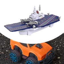 Portaerei Giocattolo Modello di Nave da Guerra Modello Creativo di Nave Navale,