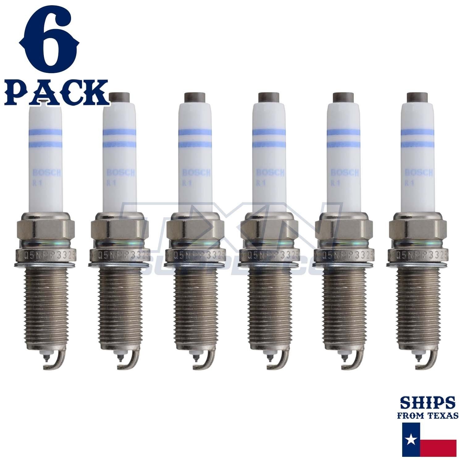 6 Pack Bosch 8160 FQ5NPP332S Double Platinum Spark Plugs