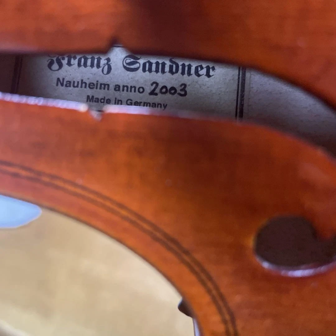 バイオリン Franz Sandner 2003 弓・ケース付 バイオリン Franz Sandner 2003 弓・ケース付 ドイツ製1991年