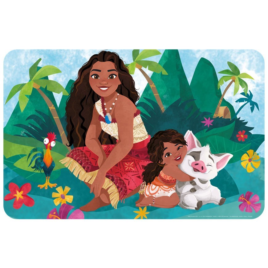 Disney Moana Children's Placemat 43 x 28 cm Kids Table Mat - Pua, Heihei