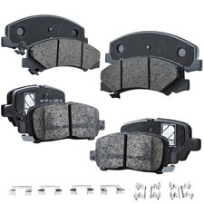 Brake Pad Set For 2011-2013 Chevrolet Impala Front and Rear Set of 2 FWD