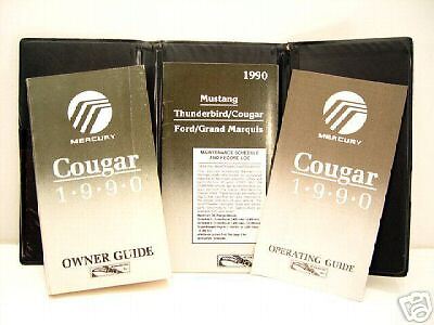 90 MERCURY COUGAR OWNERS MANUAL book booklet 1990 - Picture 1 of 1