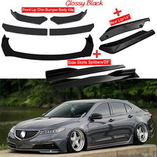 For Acura Tl 2004-2008 Front Bumper Lip Spoiler Body Kit Sideskirt Rear
