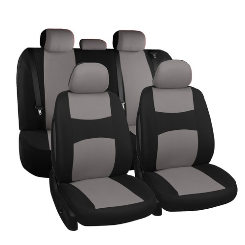 Universal Auto Seat Covers Full Set For Car Truck SUV Van Front+Rear Protector - Picture 15 of 21