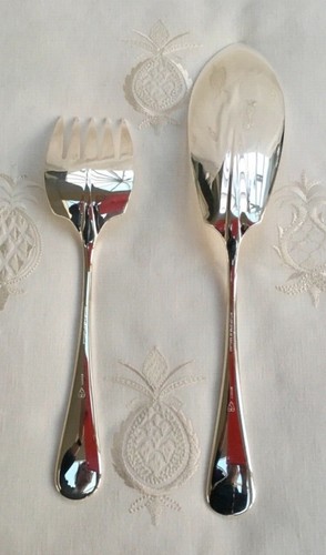 'Rattail' Silver-Plated Fish / Meat Serving Set - New - Butler of Sheffield - Picture 2 of 4