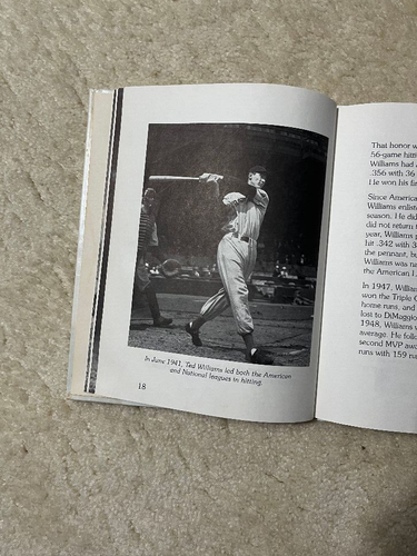 Legends of Baseball Book Willie Mays Hank Aaron Joe DiMaggio Ted Williams Babe - Picture 10 of 14