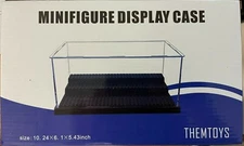 Minifigure Display Case 3-Step Acrylic Stackable Box Clear Dustproof Clear [New]