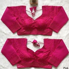Saree Blouse Readymade Designer Sari Choli Indian Party Wear Bollywood crop top.