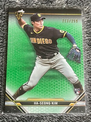 HA-SEONG KIM #81 - 2021 TOPPS TRIPLE THREADS EMERALD PARALLEL /259 ROOKIE RC