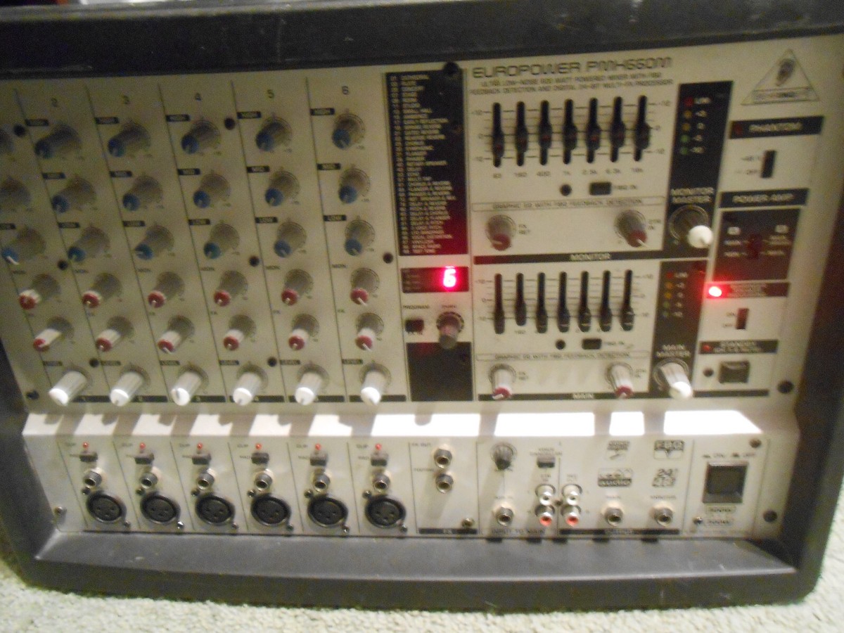 Behringer EuroPower PMX660M Powered Multi-Channel Mixer Behringer EuroPower PMX660M Powered Multi-Channel Mixer