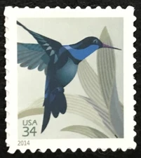 2014 Scott #4857 - 34¢ - HUMMINGBIRD - Single Stamp - Mint NH