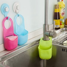 TRIXES 3PC Hanging Sink Caddy Organisers Easy Clean Storage Kitchen Bathroom
