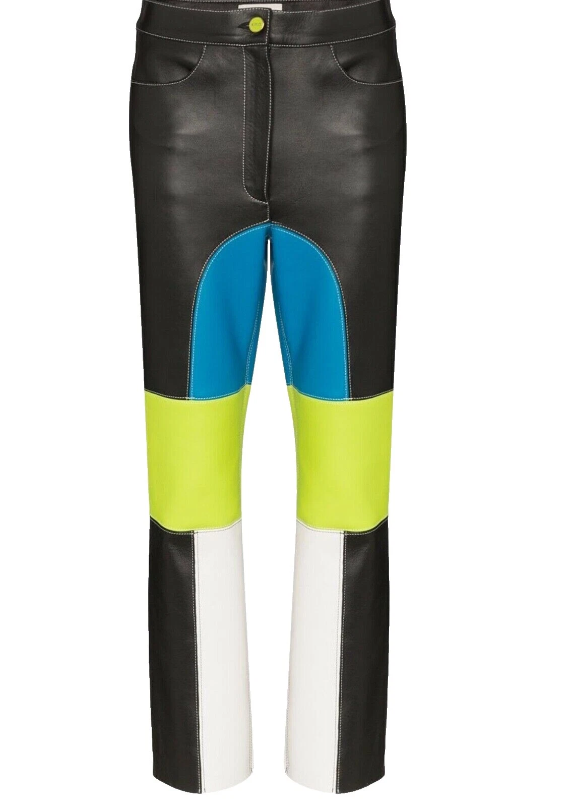 Calça de couro Multicolor para mulheres