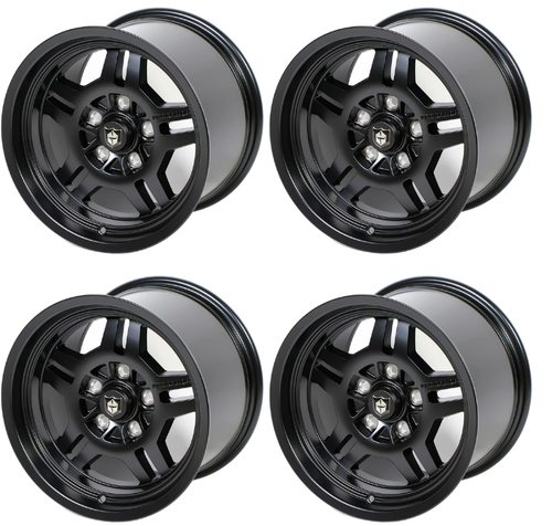 Pro Armor Rally 5 Wheel Rim 15x7 15x10 5 Lug Matte Black RZR Pro R ...