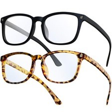 2 Pack Blue Light Blocking Glasses Computer Reading/Gaming/TV/Phones Glasses ...