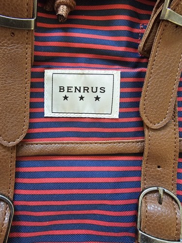 BENRUS NWT! Rucksack Drawstring 19 Backpack 🎒 Blue/Red Stripe. R2S!! - Bild 6 von 16