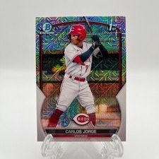 2023 Bowman Chrome Prospects 1st Bowman Carlos Jorge Mojo Reds #BCP-120 *SEE