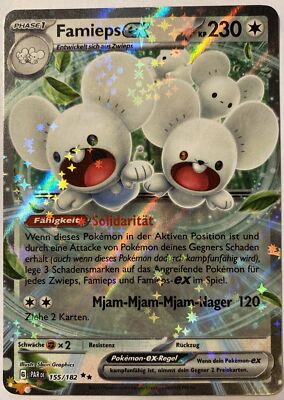 Pokemon Famieps ex | Deutsch 155/182 Paradox Rift | Near Mint