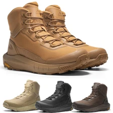 Men's Tactical Military Boots Side Zipper Lightweight Motorcycle Combat Shoes