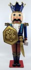 BRAND NEW 16" Blue Tin Bavarian Soldier / Nutcracker / Candleholder *Sold on QVC — photo 2