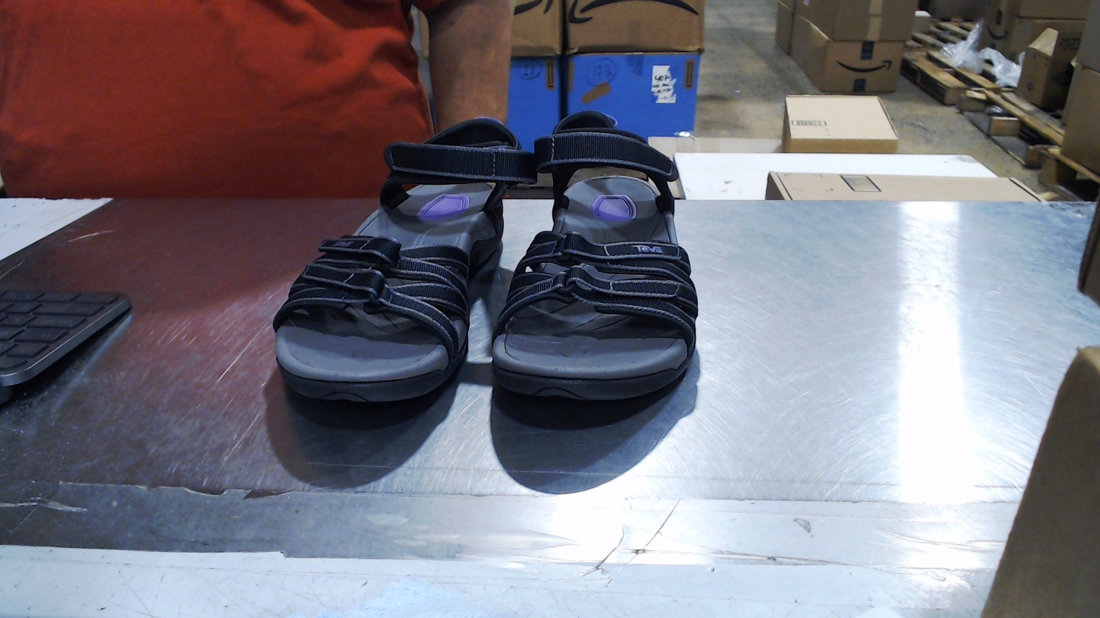 SAOLA Usat comeo_sandalo nuovo Tirra donna Teva grigio ne 10_nero grigio_taglia US