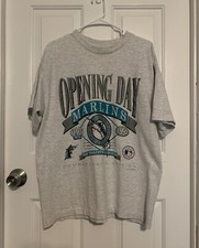 Vintage Florida Marlins T-Shirt Adult XL Opening Day Commemorative Edition 1993
