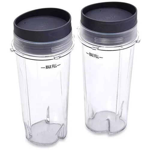 Ninja XWP002CS 16 OZ Juego de 2 tazas transparentes aptas para lavavajillas - Imagen 3 de 3
