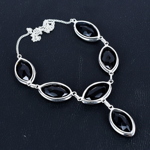 Alexandrite Gemstone Handmade 925 Sterling Silver Jewelry Necklace 18" VJ 940 - Picture 4 of 5