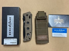 Benchmade Sibert Adamas 275BKSN 3.82" AXIS Lock, Tan G10 3.82", D2, Discontinued