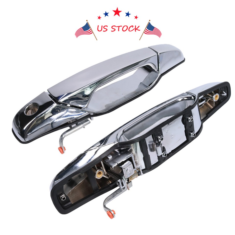 Poignée De Porte Set 4X Chrome Exterior Door Handle For Chevy Tahoe GMC Yukon Sierra Denali 07-13 The Doors Matrix - Foto 3
