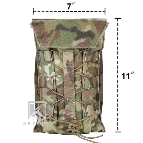 KRYDEX Hydration Carrier Modular Pack Outdoor MOLLE BACK Panel for Tactical Vest - Picture 2 of 19
