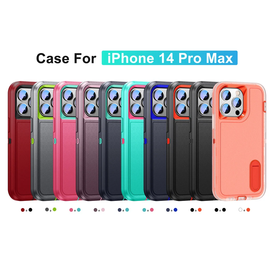 Funda rígida mate resistente a prueba de golpes para iPhone 16 15 14 Pro Max 13 12 11 Foto 2 de 4