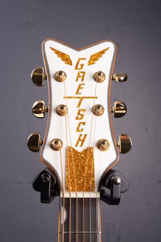 Gretsch G5021WPE Rancher Penguin Parlor Acoustic-Electric Guitar - White - Picture 6 of 8