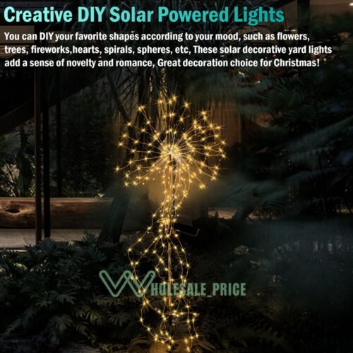 150 LED Solar Fire Flower Lights Outdoor Waterproof Path Lawn Garden Decor Lamp - Picture 49 of 58