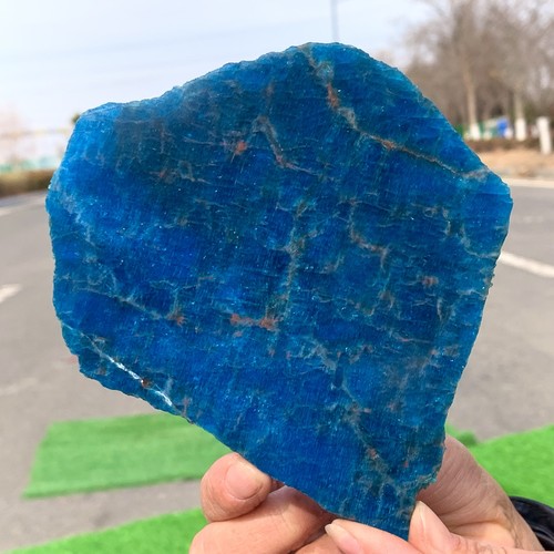 254G Natural Blue Apatite Quartz Rock Mineral Specimen Healing - Picture 9 of 23